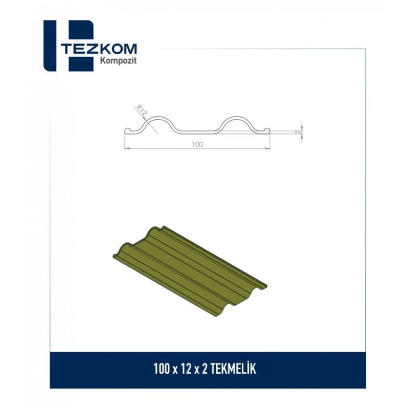 100 x 12 x 2 Kickplate