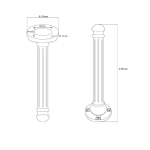650 mm FRP Sınır Elemanı