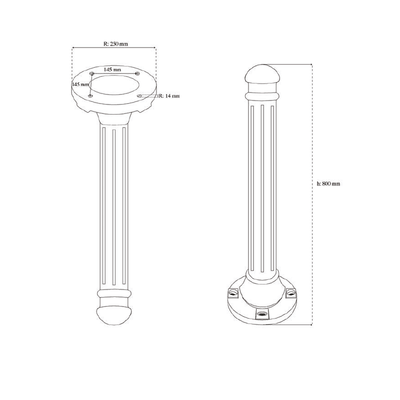 650 mm FRP Sınır Elemanı