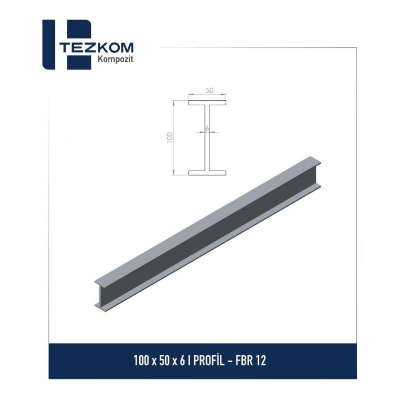 100 x 50 x 6 I-H Profil
