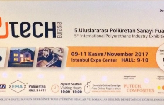 We are participating in the 5th International Polyurethane Industry Fair