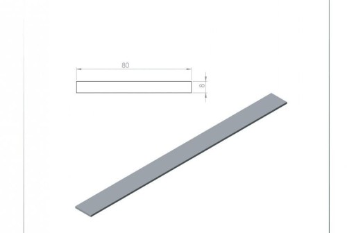 80 x 8 Plate Profile