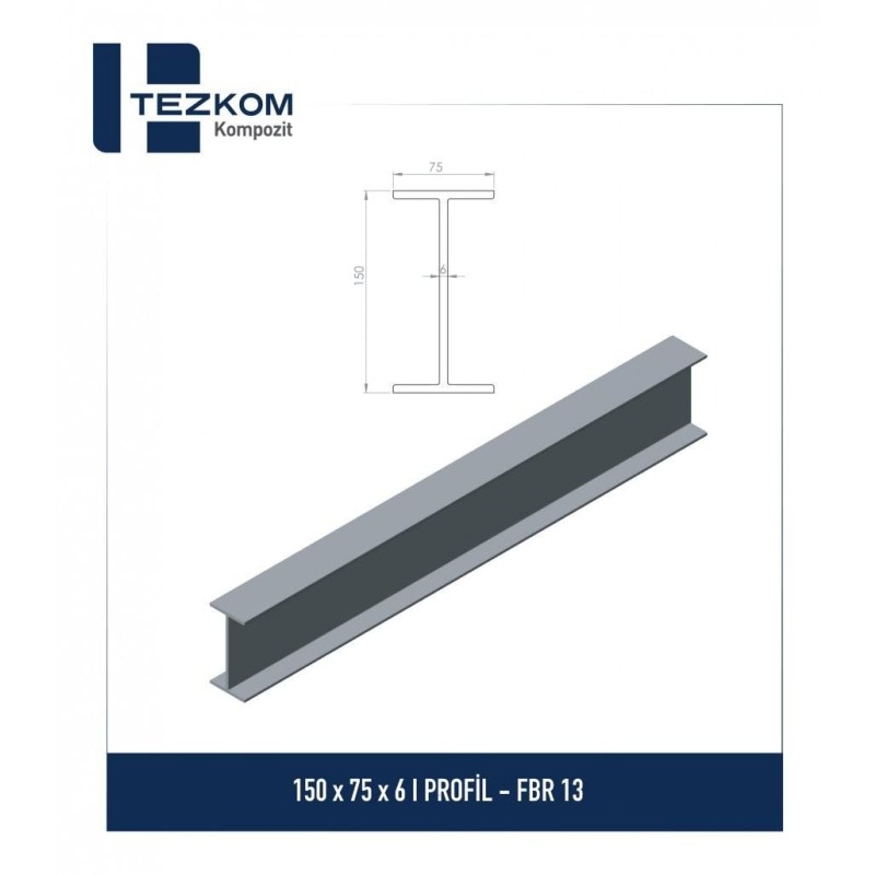 150 x 75 x 6 I-H профиль