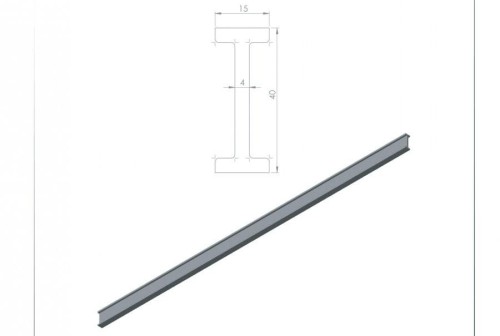 40 x 15 x 4 I-H профиль