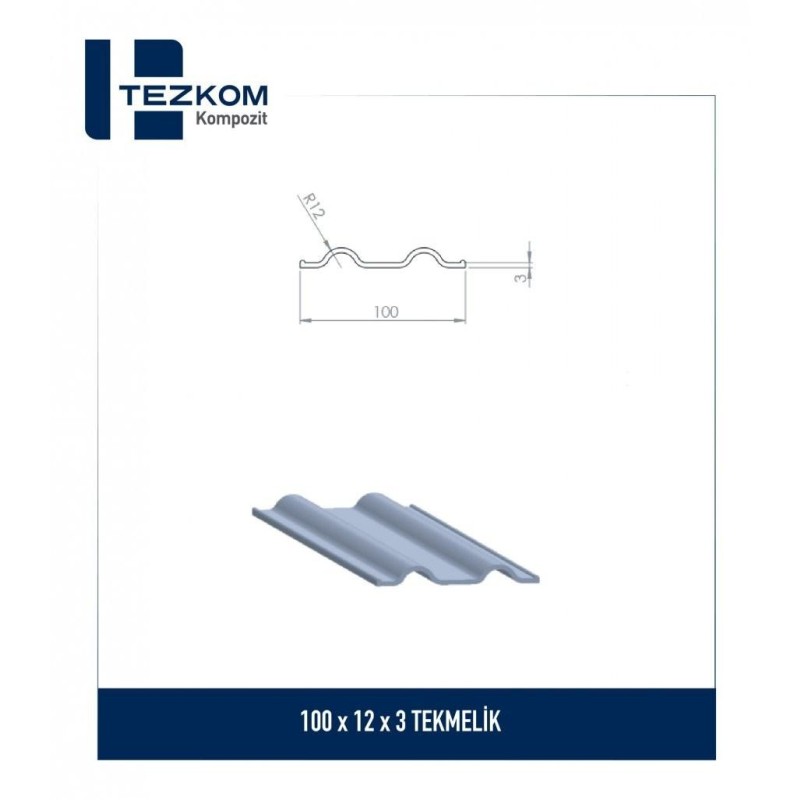 100 x 12 x 3 Kickplate